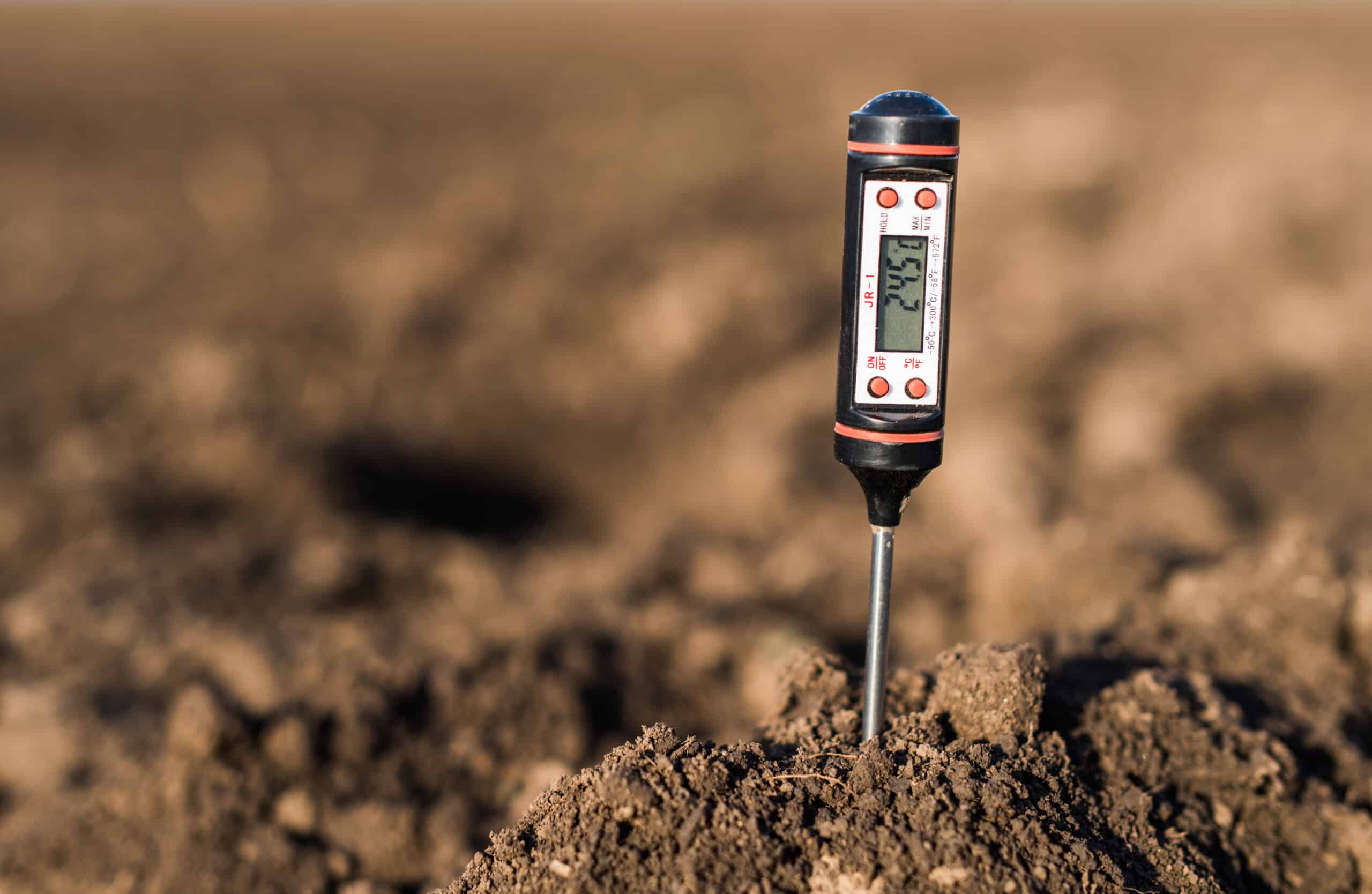 cannabis cultivation technology gives cultivators remote access to data, such as the reading from this IoT soil meter for measuring PH, temperature and moisture