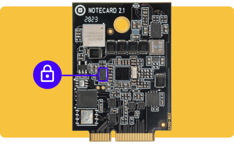 Secure element notecard