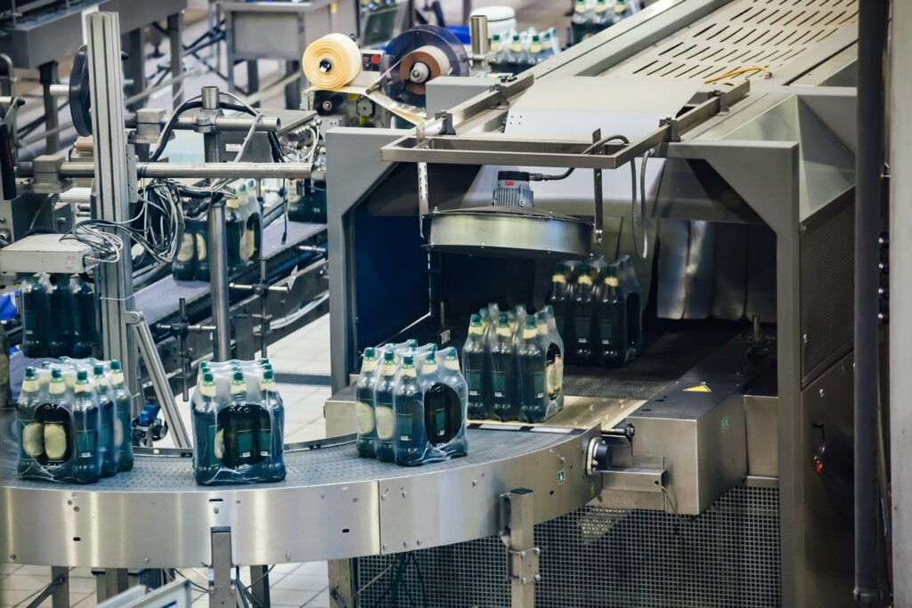 Automated beer bottling production line
